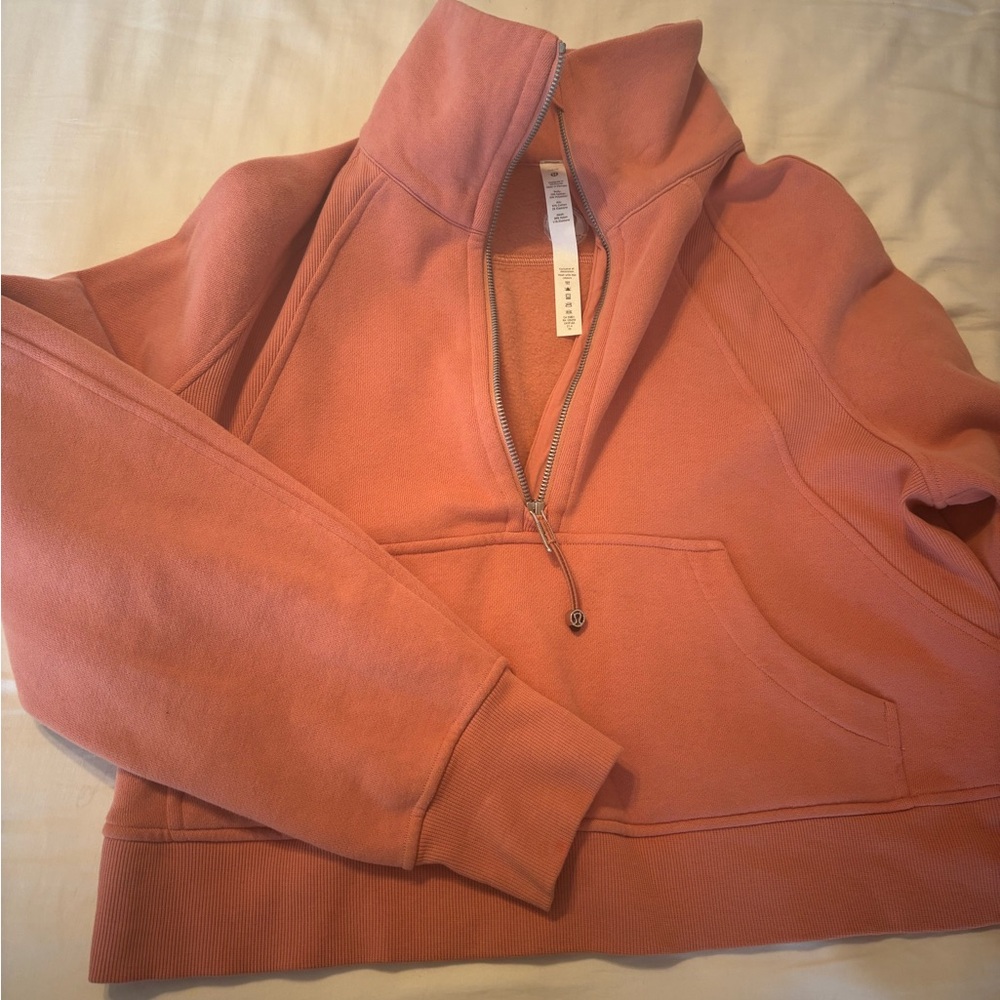 Lululemon Rust Scuba Half Zip